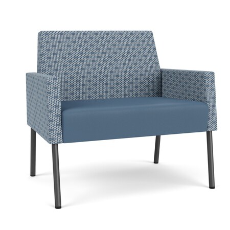 Lesro Mystic Lounge Reception Bariatric Chair, Charcoal, RS RainSong Back, MD Titan Seat, RS RainSong Panels ML1401